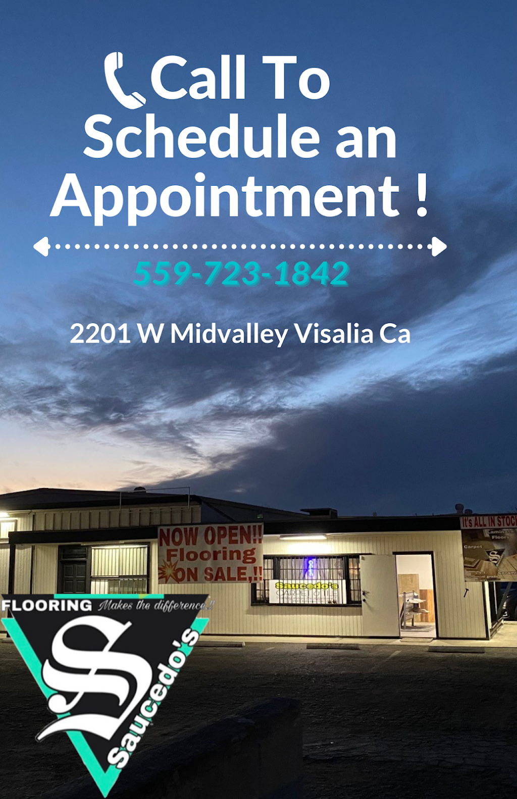 Saucedos Flooring | 2201 W Midvalley Ave, Visalia, CA 93277 | Phone: (559) 723-1842