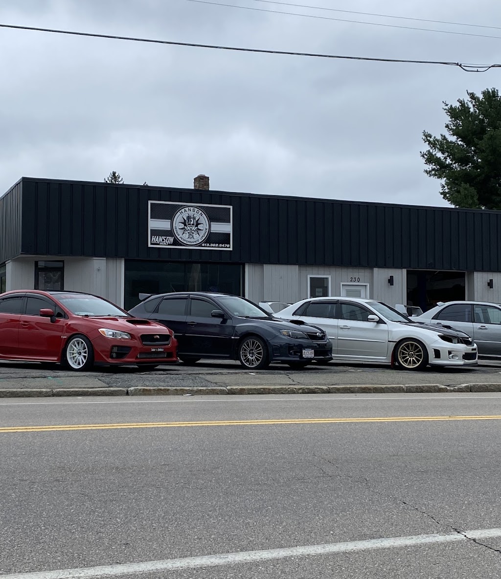 Hanson Performance | 230 Pulaski Blvd, Bellingham, MA 02019, USA | Phone: (413) 362-5478