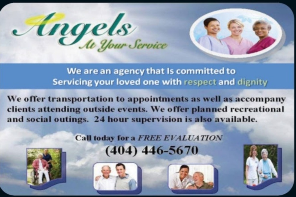 Angels At Your Service Homecare Agency | 7000 Lake Crest Way, Douglasville, GA 30134, USA | Phone: (678) 665-7872