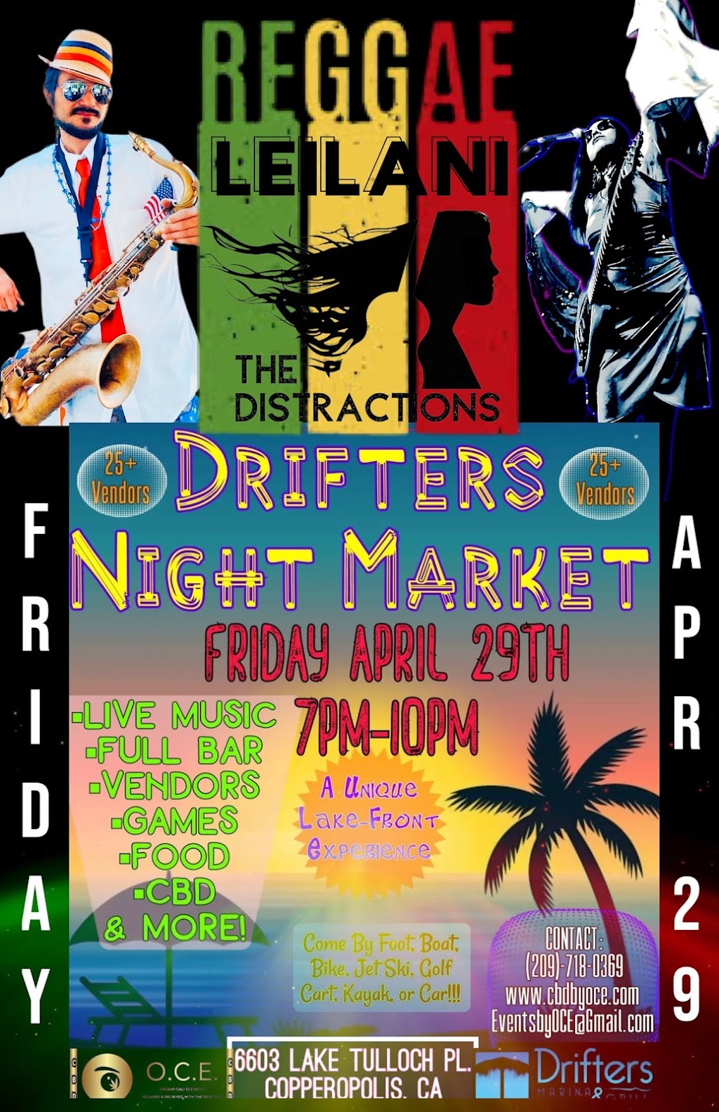 Drifters Night Market | 6603 Lake Tulloch Pl, Copperopolis, CA 95228, USA | Phone: (209) 718-0369