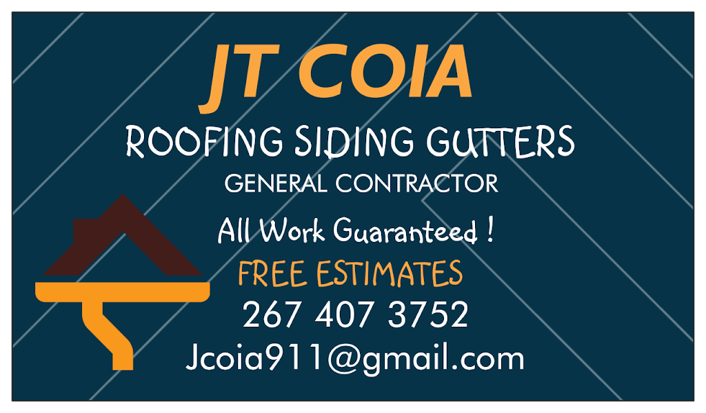 JT COIA Roofing Siding Gutters | 58 Woodside Ave, Levittown, PA 19057, USA | Phone: (267) 407-3752