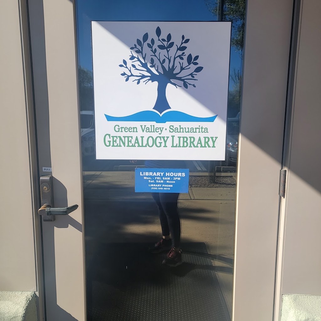 Green Valley-Sahuarita Genealogy Library | 665 S Park Centre Ave, Green Valley, AZ 85614, USA | Phone: (520) 648-4016