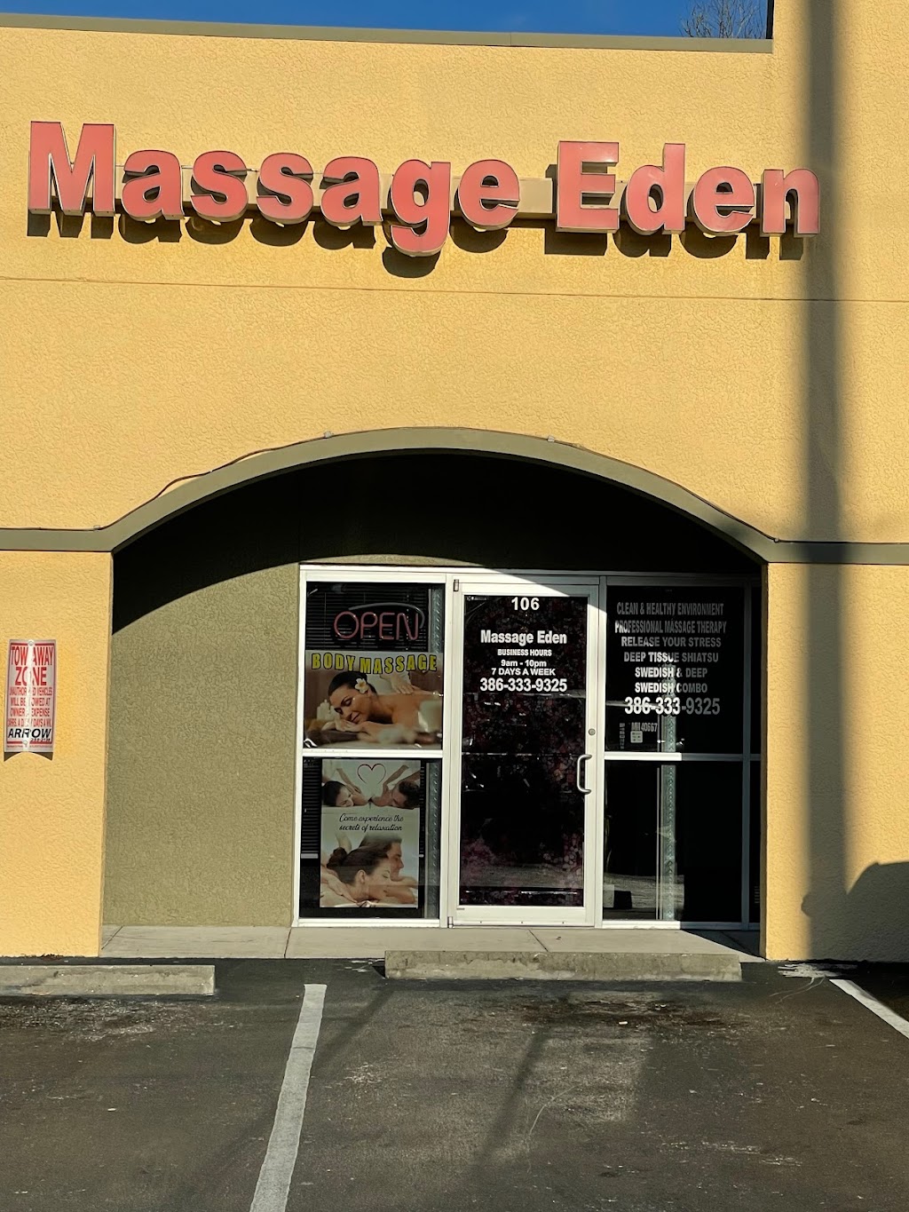Massage Eden | 1025 N Nova Rd suite 106, Daytona Beach, FL 32117, USA | Phone: (386) 333-9325