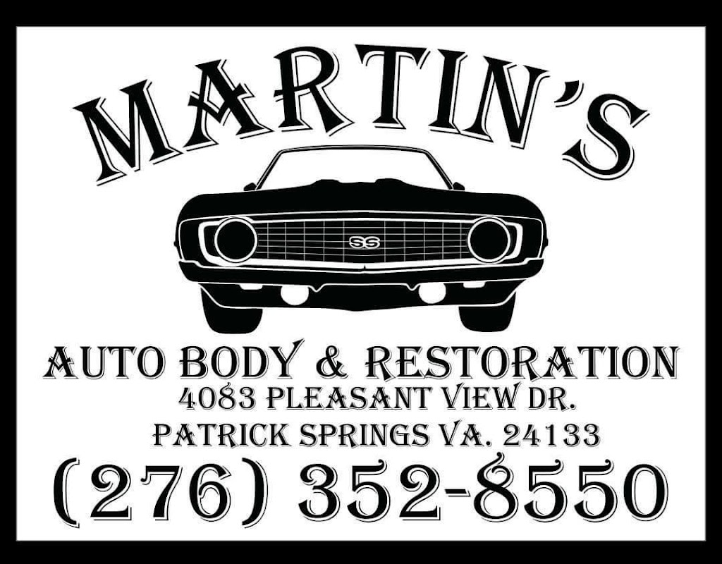 Martin’s Autobody and Restoration | 4083 Pleasant View Dr, Patrick Springs, VA 24133, USA | Phone: (276) 352-8550