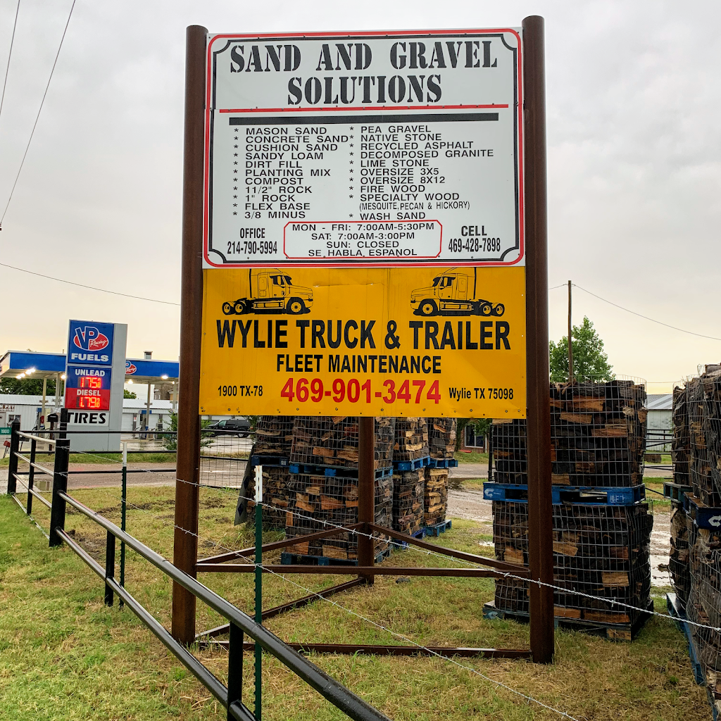 Sand and Gravel Solutions | 1900 S State Hwy 78, Wylie, TX 75098, USA | Phone: (214) 790-5994