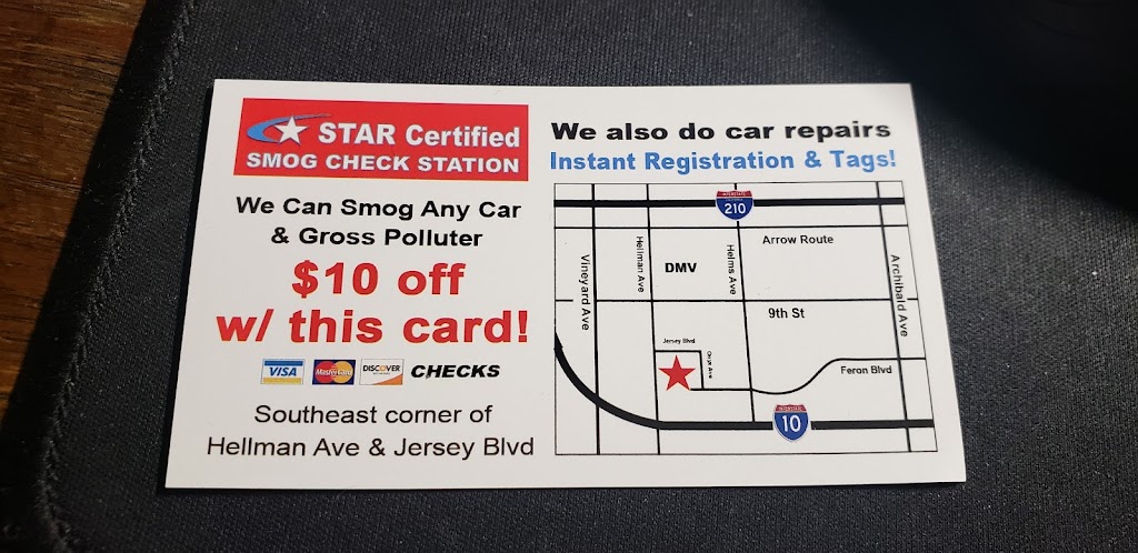 Rancho Smog Center | 9311 Jersey Blvd ste b, Rancho Cucamonga, CA 91730, USA | Phone: (909) 579-0101