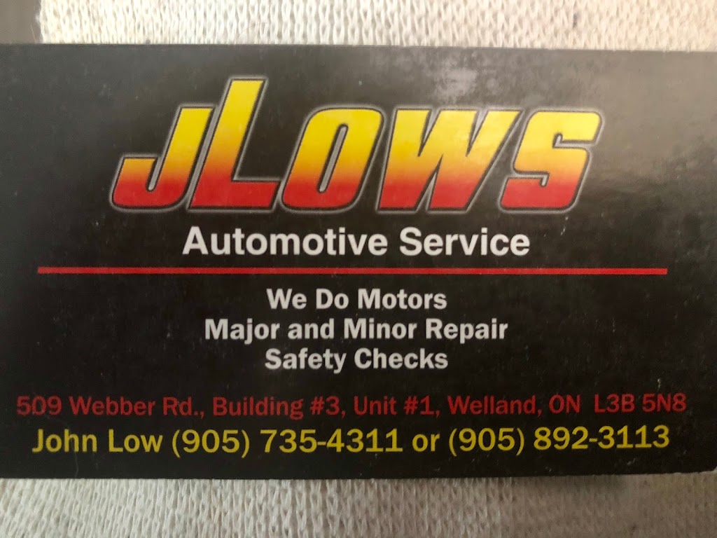 J Lows Automotive | 509 Webber Rd, Fenwick, ON L0S 1C0, Canada | Phone: (905) 892-3113