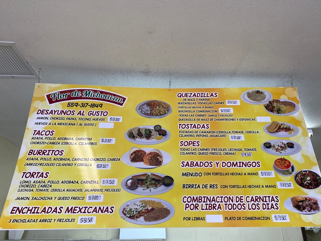 Мексикански ресторант "Цветето на Мичоакан" | 2220 W Tahoe Ave, Caruthers, CA 93609, USA | Phone: (559) 317-1849