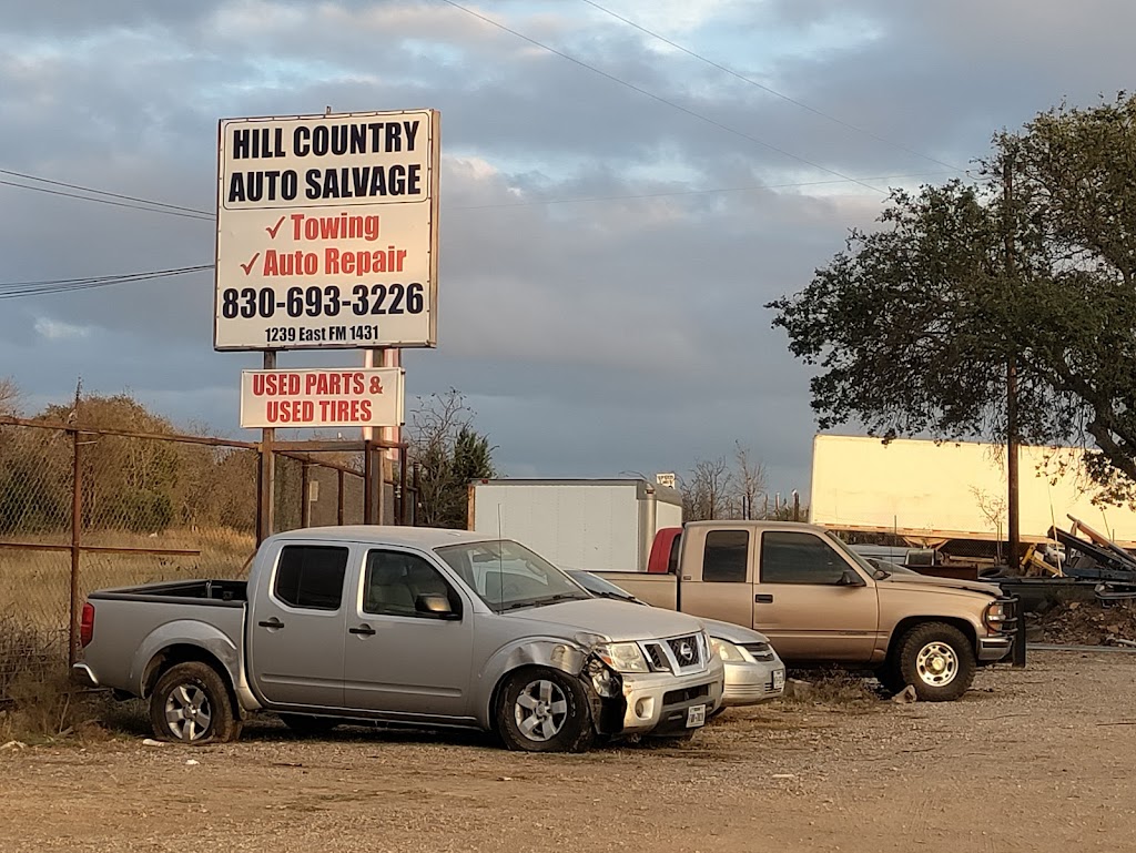 Hill Country Auto Salvage | 1239 RM 1431, Marble Falls, TX 78654, USA | Phone: (830) 693-3226