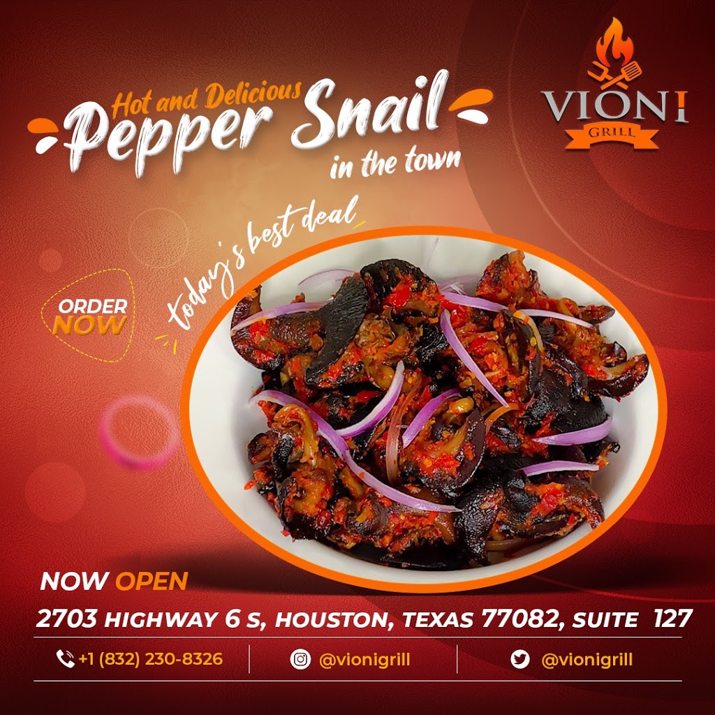 Vioni Grill | 2703 S Texas 6 Suite #127, Houston, TX 77082, USA | Phone: (832) 230-8326