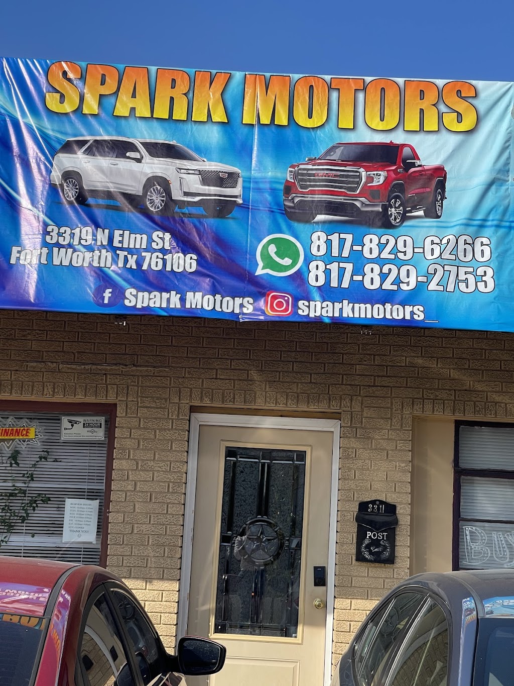 spark motors | 3319 N Elm St, Fort Worth, TX 76106, USA | Phone: (817) 829-6266