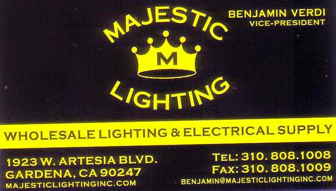 Majestic Lighting Wholesale Lighting Wholesale Electrical | 1741 Rosecrans Ave, Gardena, CA 90249, USA | Phone: (310) 808-1008