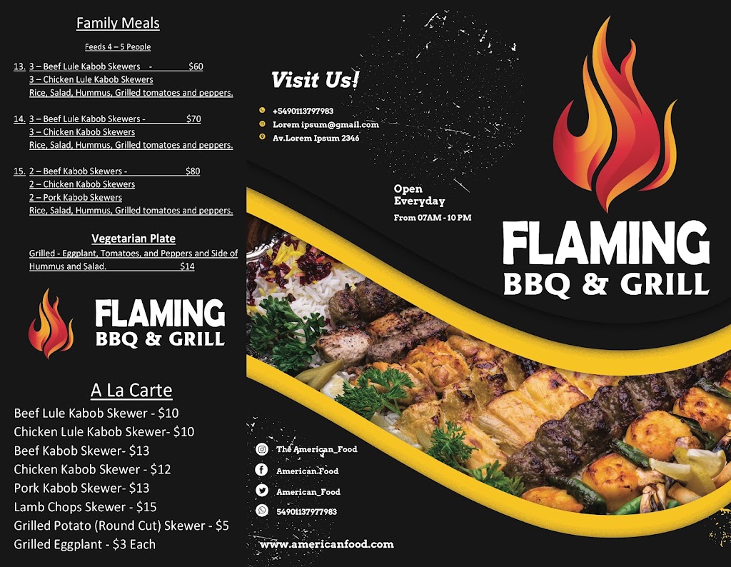 Flaming BBQ & Grill | 15607 Nordhoff St, North Hills, CA 91343, USA | Phone: (747) 529-4118