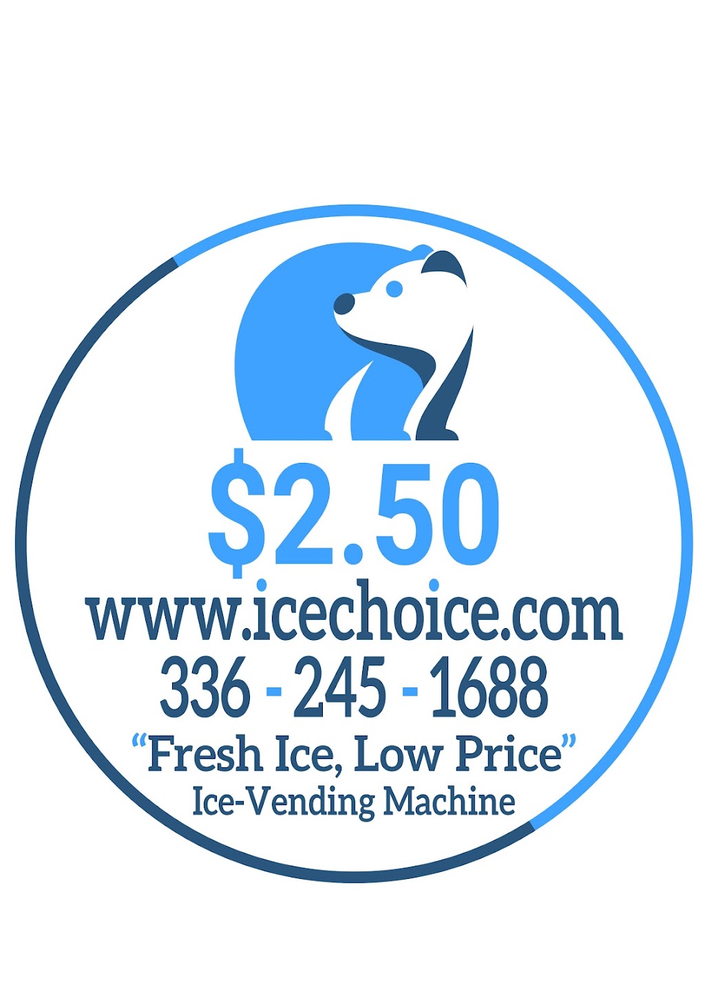 IceChoice Twice the Ice Vending | 2254 N Church St, Burlington, NC 27217, USA | Phone: (336) 245-1688