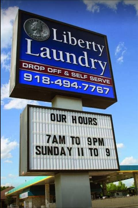 Liberty Laundry - Sheridan Store | 6923 S Sheridan Rd, Tulsa, OK 74133, USA | Phone: (918) 494-7767