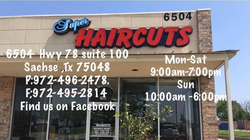 Super Haircuts | 6504 S State Hwy 78, Sachse, TX 75048, USA | Phone: (972) 496-2478