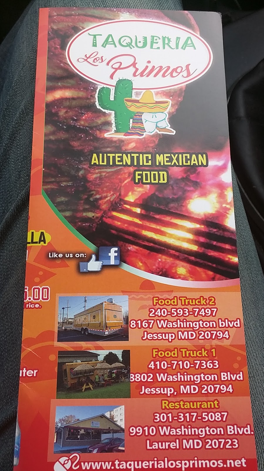 Taqueria Los Primos | 8167 Washington Blvd, Jessup, MD 20794, USA | Phone: (240) 593-7497