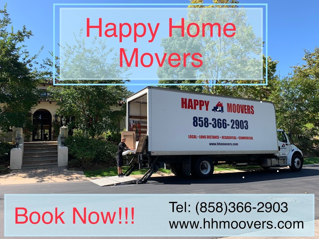 Moving And Storage | Happy Home Movers | 11368 Red Cedar Way, San Diego, CA 92131, USA | Phone: (858) 366-2903