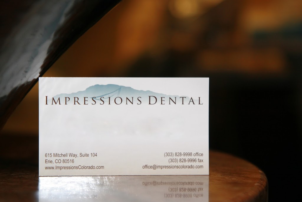 Impressions Dental | 615 Mitchell Way #104, Erie, CO 80516, USA | Phone: (303) 828-9998