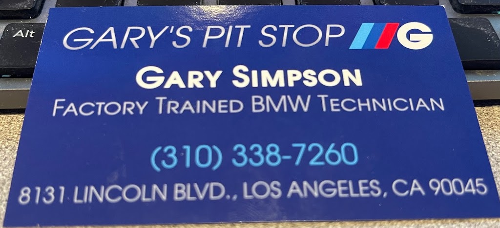 Garys Pit Stop | 8131 Lincoln Blvd, Los Angeles, CA 90045, USA | Phone: (310) 338-7260