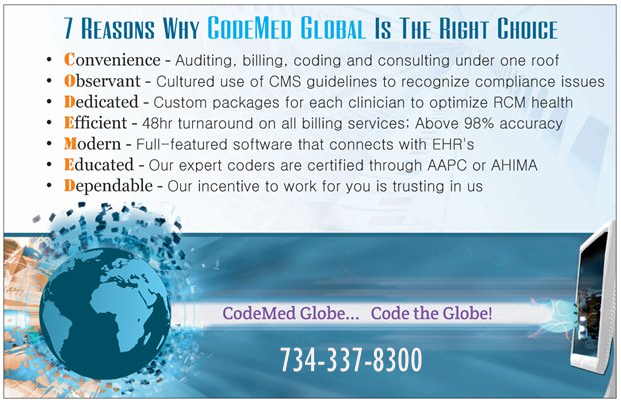 CodeMed Global LLC | 2724 S Newburgh Rd, Westland, MI 48186, USA | Phone: (734) 329-2118