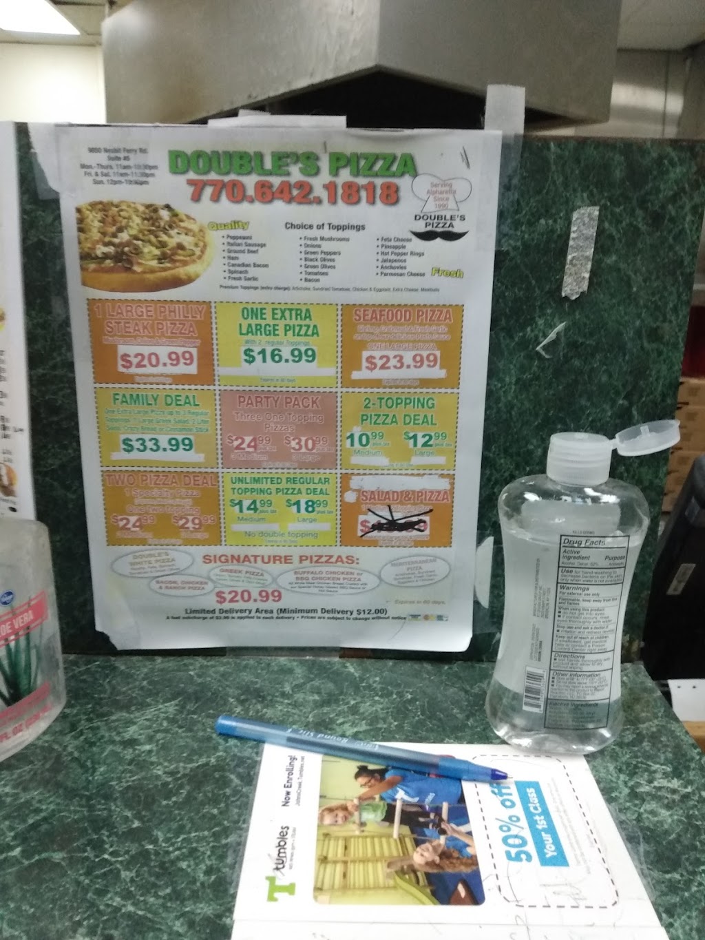 Doubles Pizza | 9850 Nesbit Ferry Rd # 5, Alpharetta, GA 30022 | Phone: (770) 642-1818