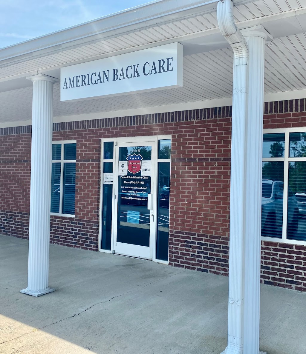 American Back Care Chiropractic University | 8310 Medical Plaza Dr Ste B, Charlotte, NC 28262, USA | Phone: (704) 527-1020