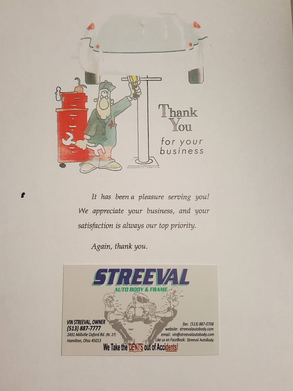 Streeval Auto Body & Frame | STREEVAL AUTOBODY & FRAME, 2491 Millville Oxford Rd, Hamilton, OH 45013, USA | Phone: (513) 887-7777