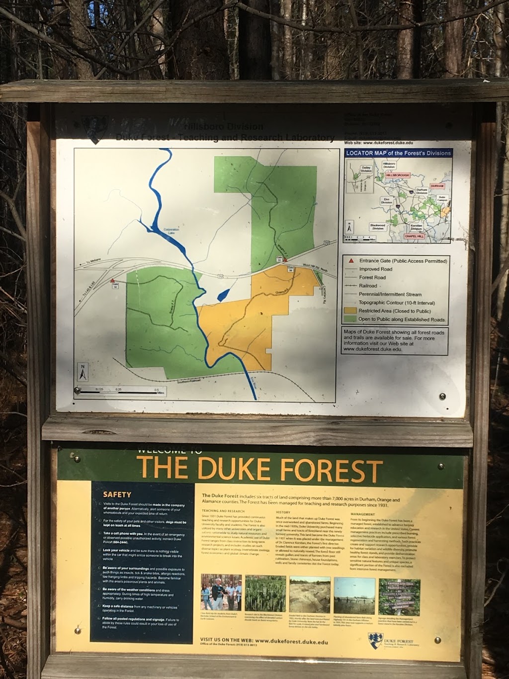 Duke Forest (Hillsboro Division) | US-70, Hillsborough, NC 27278, USA | Phone: (919) 613-8013