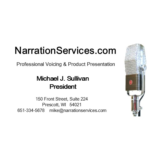 NarrationServices.com | 150 Front St N,, Prescott, WI 54021, USA | Phone: (651) 334-5678