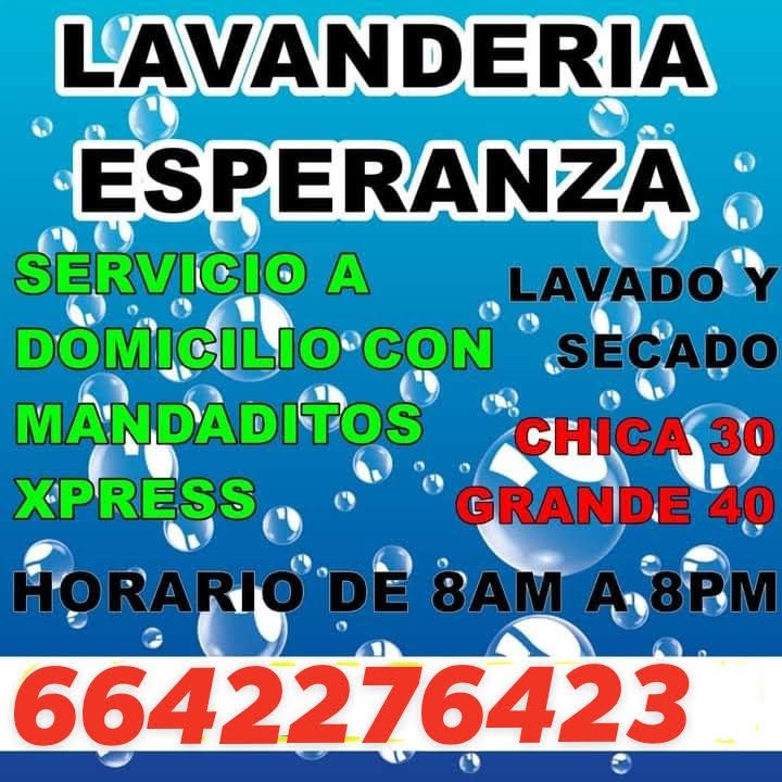 Lavandería Esperanza | Zafiro g14, Villa Del Campo 2da. Secc, 22254 B.C., Mexico | Phone: 664 227 6423