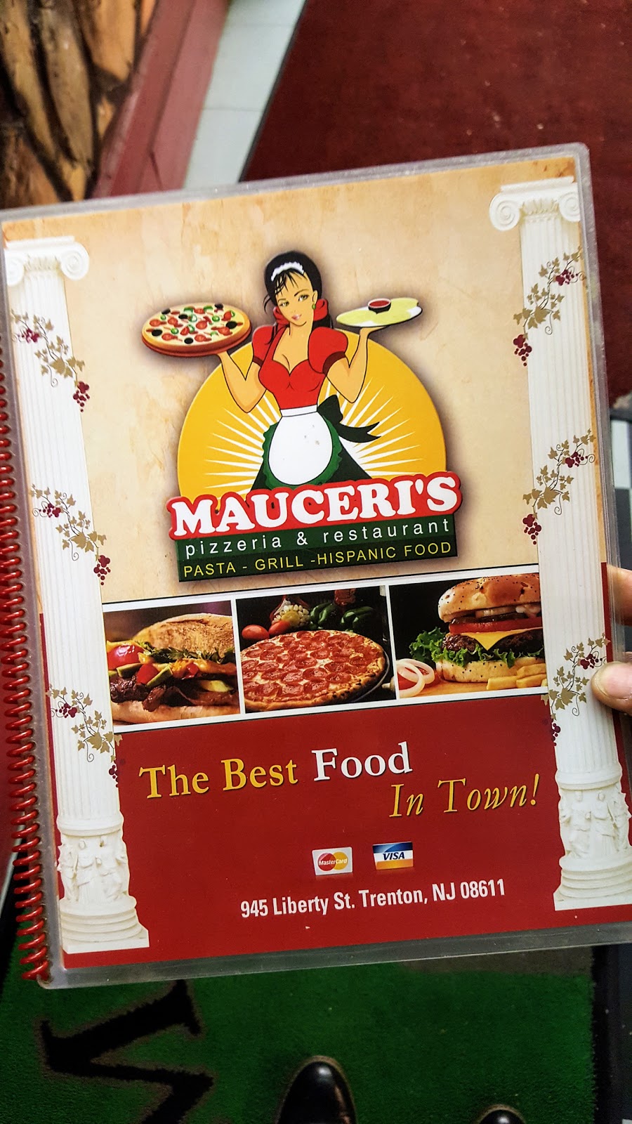 Mauceris Pizzeria & Hispanic Restaurant | 945 Liberty St, Trenton, NJ 08611, USA | Phone: (609) 394-9698