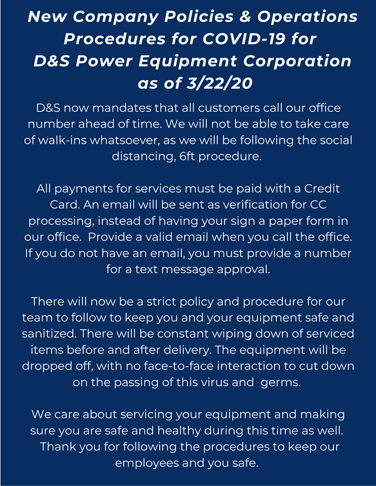 D & S Power Equipment and Property Maintenance LLC 992 Olean Rd, East