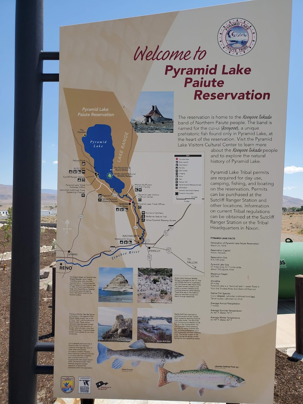 Pyramid Lake Museum and Visitors Center | 709 State St, Nixon, NV 89424, USA | Phone: (775) 574-1088