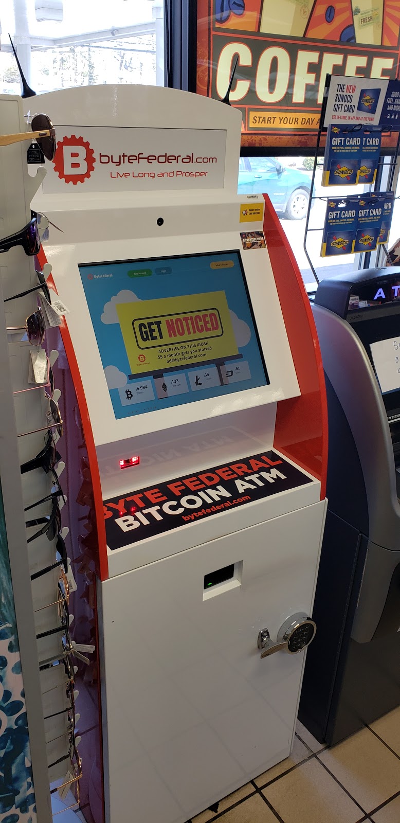 Byte Federal Bitcoin ATM (Greenwich Sunoco) | 510 E Putnam Ave, Greenwich, CT 06830, USA | Phone: (786) 686-2983
