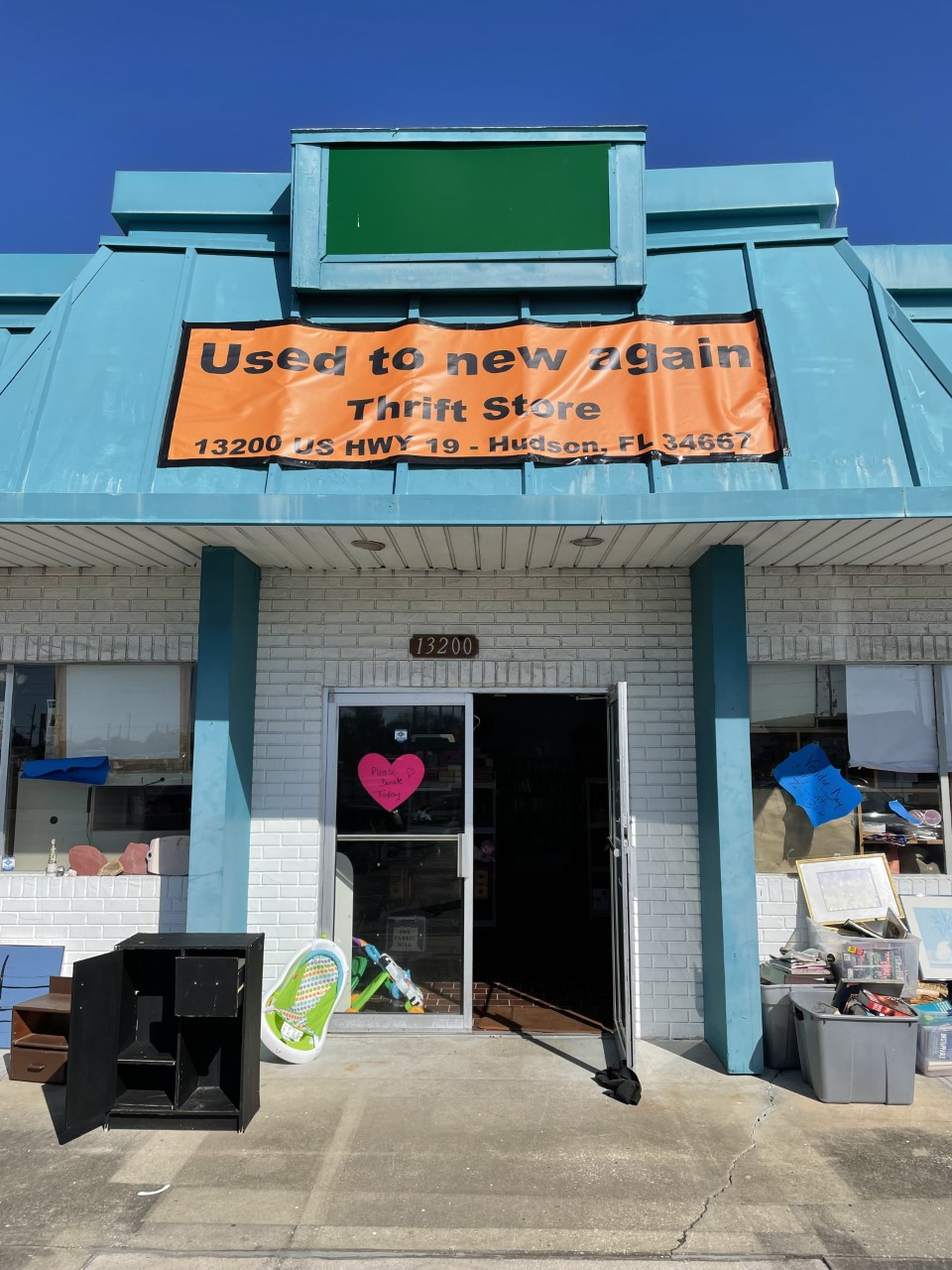 Used To New Again Thrift Store | 13200 US-19, Hudson, FL 34667, USA | Phone: (727) 380-1195