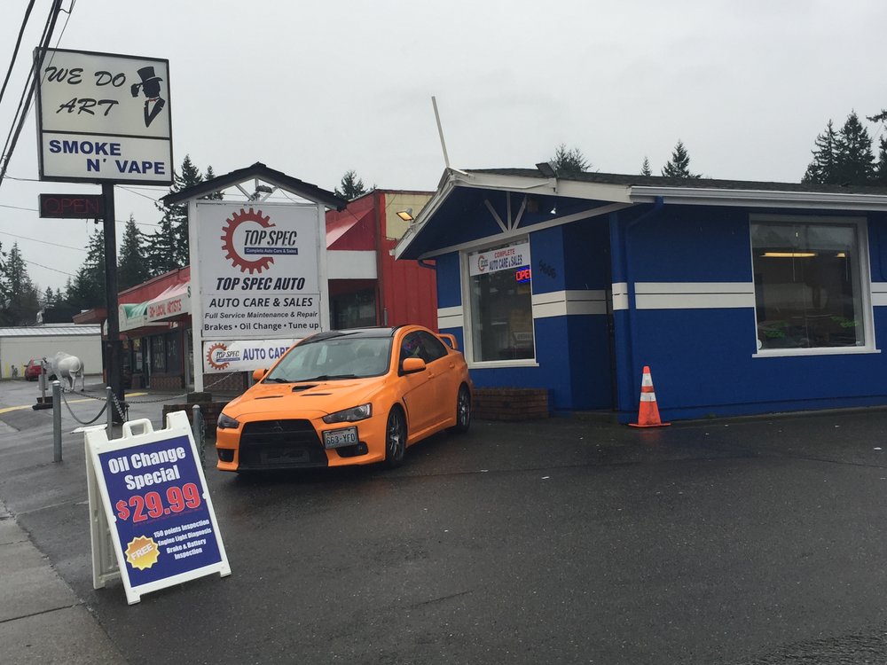 Top Spec Auto Repair | 5606 Evergreen Way, Everett, WA 98203, USA | Phone: (425) 353-0922