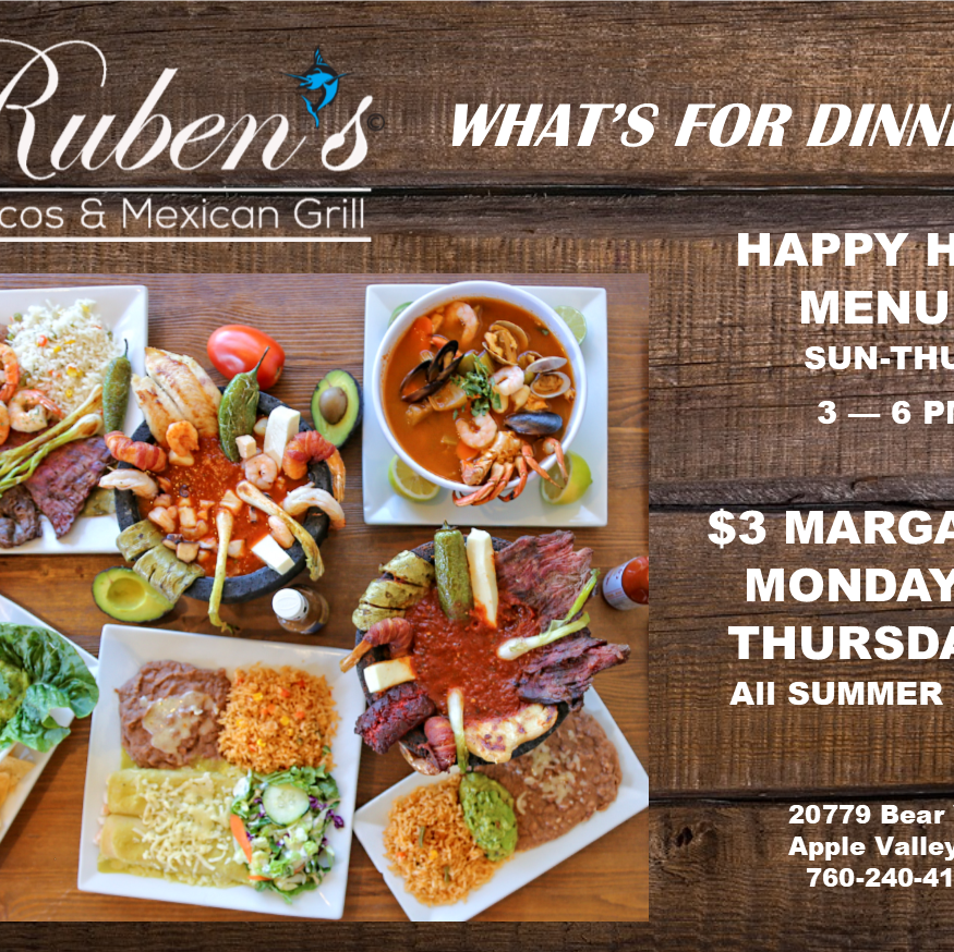 Rubens Mariscos and Mexican Grill | 20779 Bear Valley Rd, Apple Valley, CA 92308, USA | Phone: (760) 240-4111