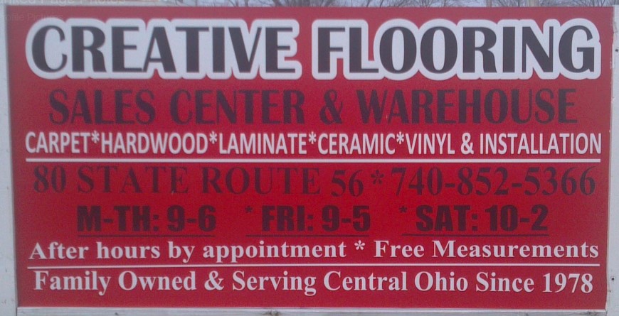 Creative Flooring Mill Outlet | 70 OH-56 NW, London, OH 43140, USA | Phone: (740) 852-5366 Creative Flooring Mill Outlet | 70 OH-56 NW, London, OH 43140, USA | Phone: (740) 852-5366
