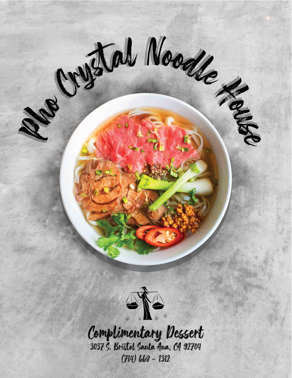 Phở Crystal Noodle House | 3037 S Bristol St, Santa Ana, CA 92704, USA | Phone: (714) 668-1312