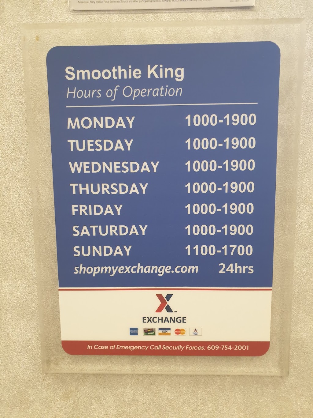 Smoothie King | 3452 Broidy Rd, Fort Dix, NJ 08640, USA | Phone: (609) 521-5005