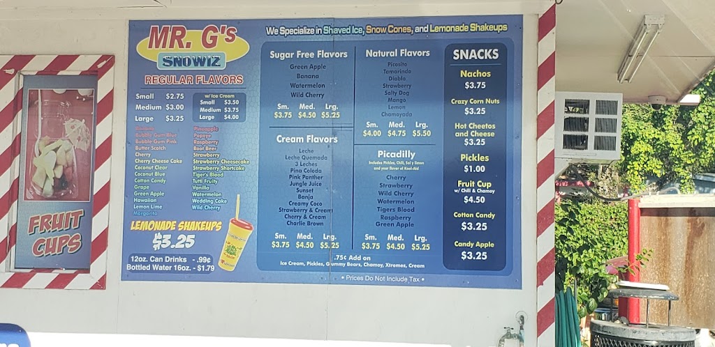 Mr. Gs Snowiz | 1000 E Yoakum Ave, Kingsville, TX 78363, USA | Phone: (956) 399-1809