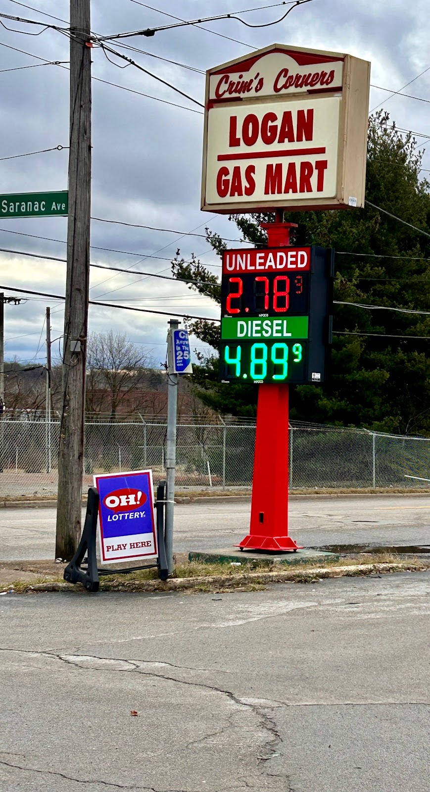Logan Gas Mart | 1704 Logan Ave, Youngstown, OH 44505, USA | Phone: (330) 744-4582