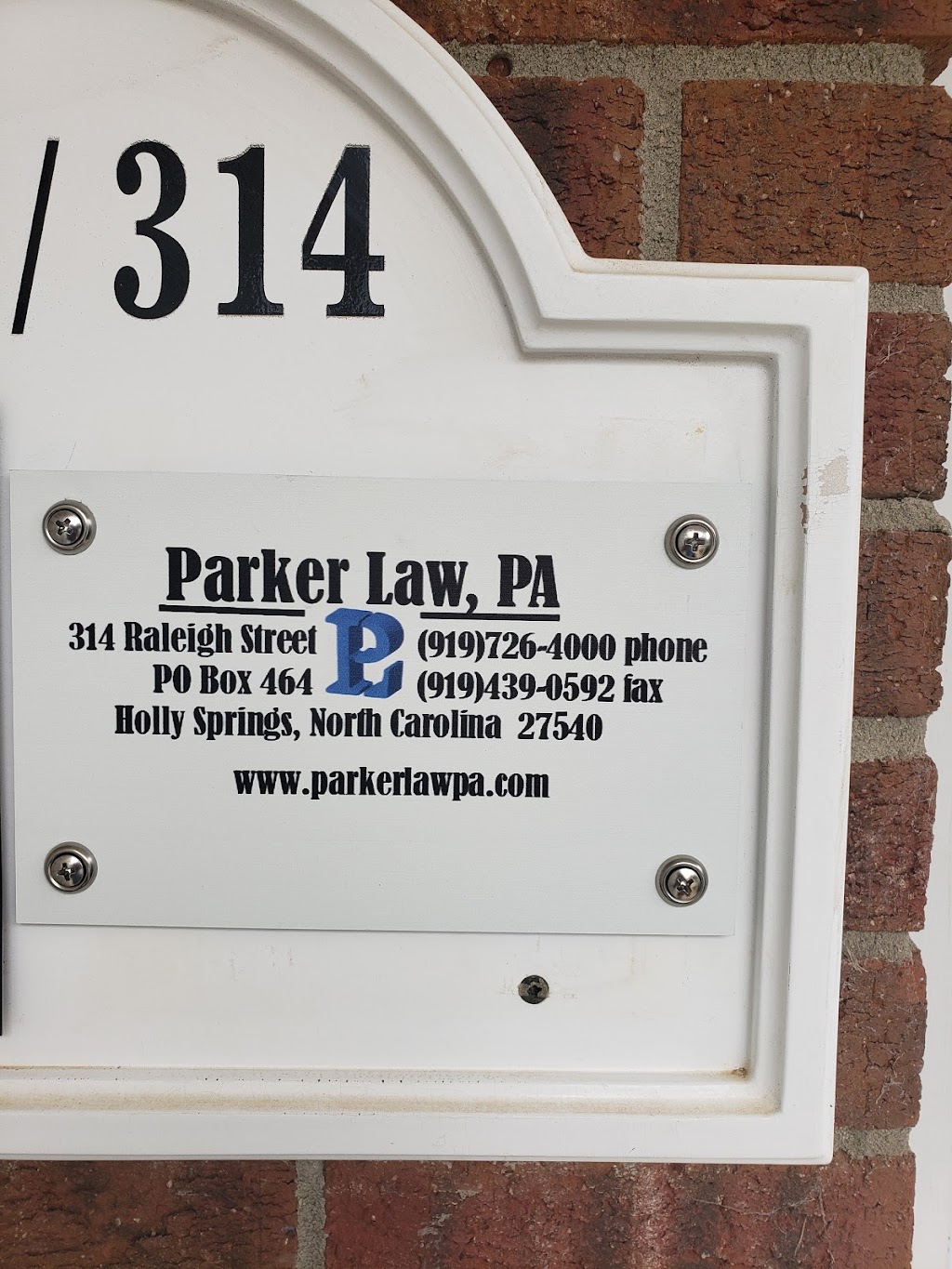 Parker Law PA | 314 Raleigh St, Holly Springs, NC 27540, USA | Phone: (919) 726-4000