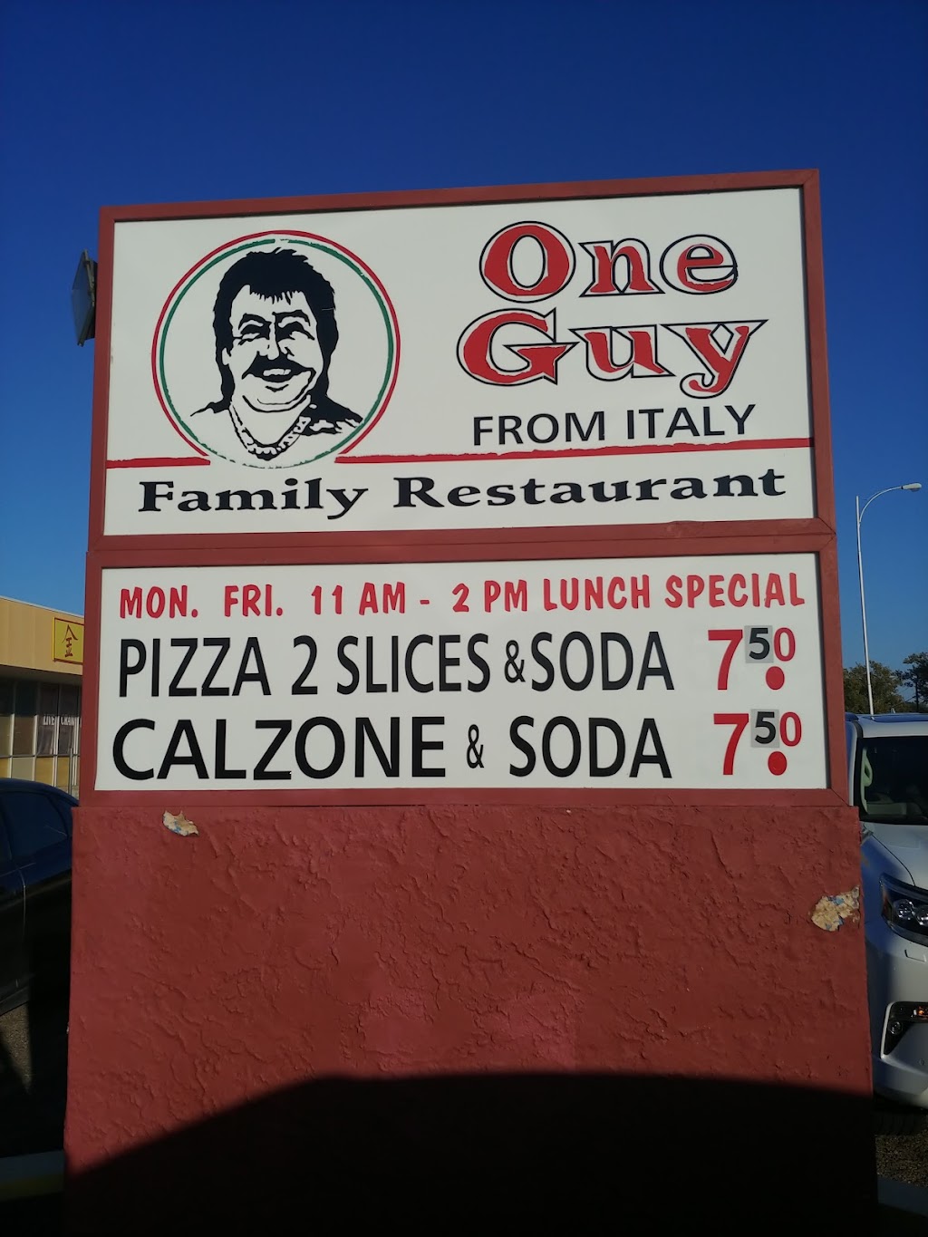 One Guy From Italy Family Restaurant | 4320 50th St, Lubbock, TX 79413, USA | Phone: (806) 791-1210