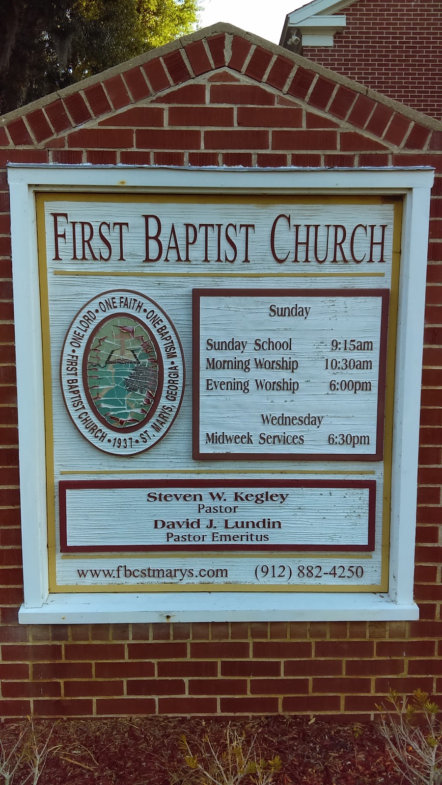 First Baptist Church St Marys | 102 W Weed St, St Marys, GA 31558, USA | Phone: (912) 882-4250