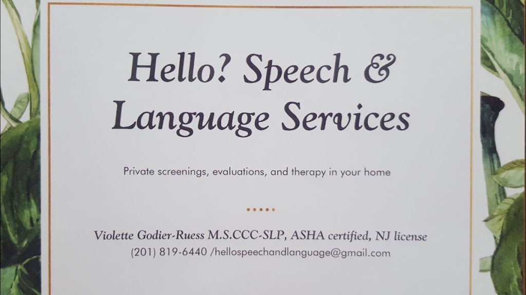 Hello Speech and Language Services LLC | 140 Maple Ave 2nd Floor, Red Bank, NJ 07701, USA | Phone: (732) 290-5158