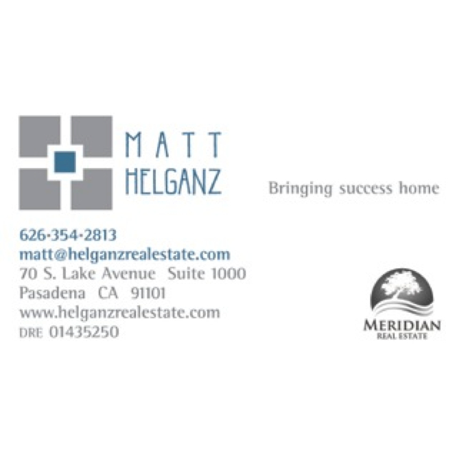 Matt Helganz, Meridian Capital Real Estate | 225 S Lake Ave STE 300, Pasadena, CA 91101, USA | Phone: (626) 354-2813