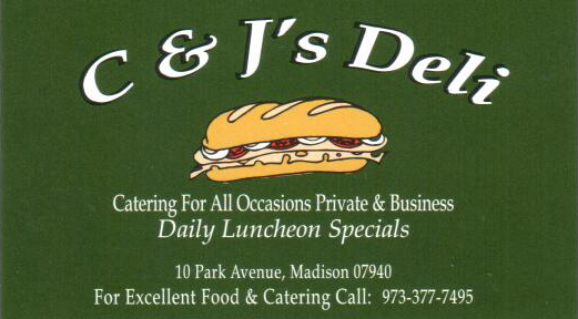 C&Js Deli | 10 Park Ave, Madison, NJ 07940, USA | Phone: (973) 377-7495