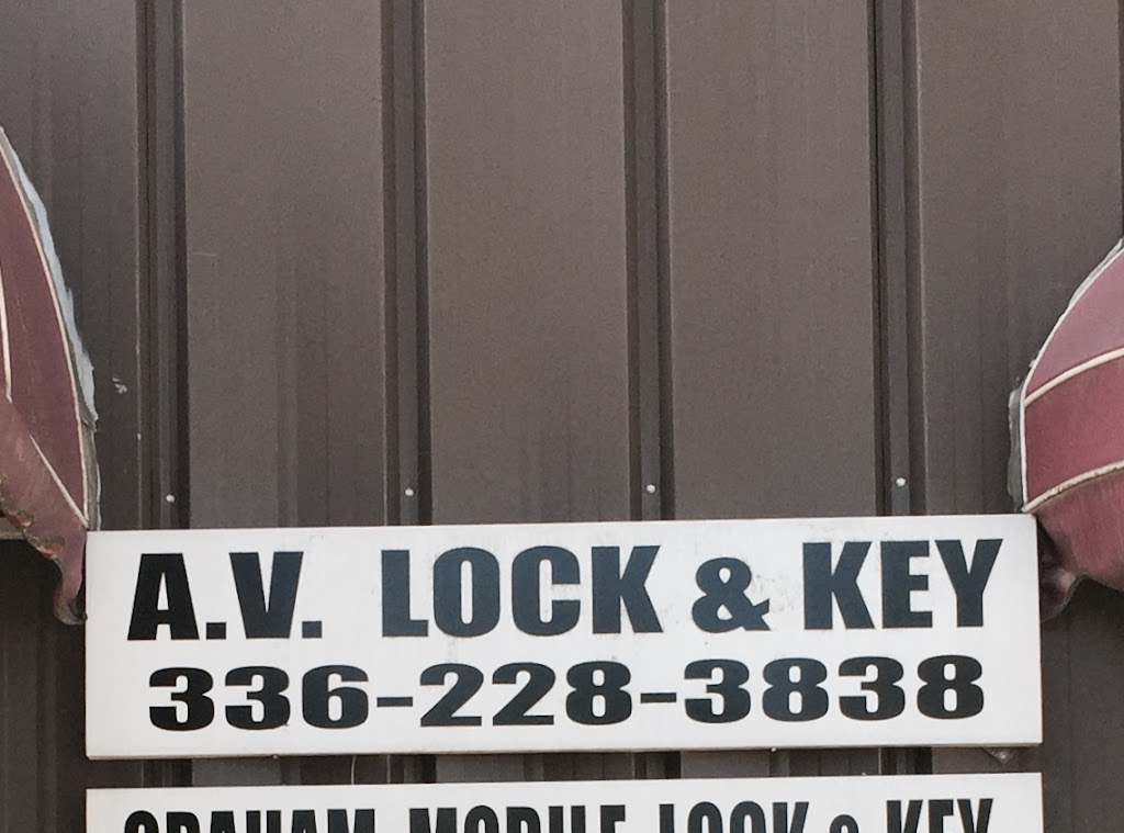 A V Lock & Key | 2461 Corporation Pkwy #c, Burlington, NC 27215, USA | Phone: (336) 228-3838